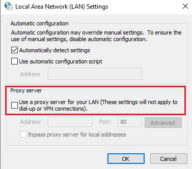 Proxy Server for LAN
